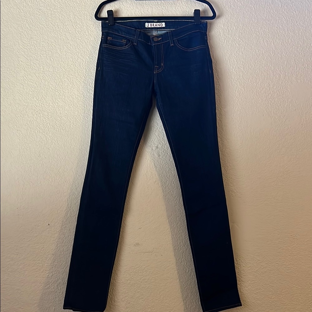 J Brand Mid Rise Blue Skinny Jeans